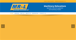 Desktop Screenshot of machineryrelocations.co.nz